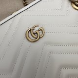 Tote GG Marmont White/Black 779724 Gucci Replica Bag