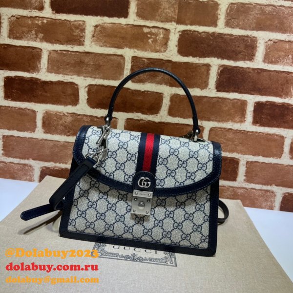 AAA+ Gucci 651055 Ophidia small top handle fake bag with Web