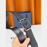 AAA+ Christian Dior Black Grained Calfskin belt 35mm