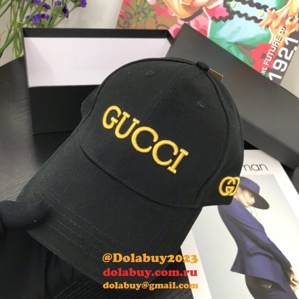 Best Gucci Court simple embroidery logo Baseball cap