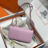 Mirror Hermes handmade Stiching Constance Elan Bag 24cm