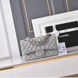 Top Quality CC 25cm Flap Handbags Lambskin