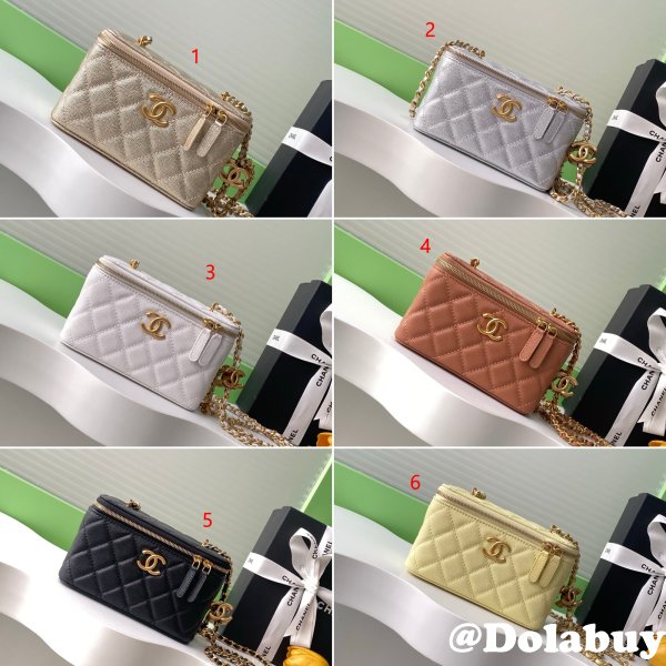 Shops 7 Star Chain Vanity AP3940 Lambskin Bag