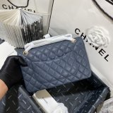 Wholesale Perfect CC Flap Caviar Leather Handbag 25cm