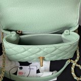 Replica Handle Matelasse 2Way AS2215 Shoulder Bag CAVIAR 19CM