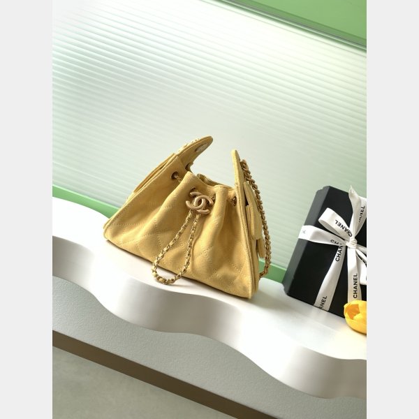 Best CC AS5631 25 Hobo Metallic Grained Calfskin Bag