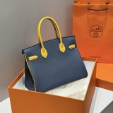 Hermes Birkin 35cm Togo leather Color blocking Handbags