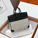 Luxury Hermes Birkin handmade Stiching Handbags Swift Leather 25CM