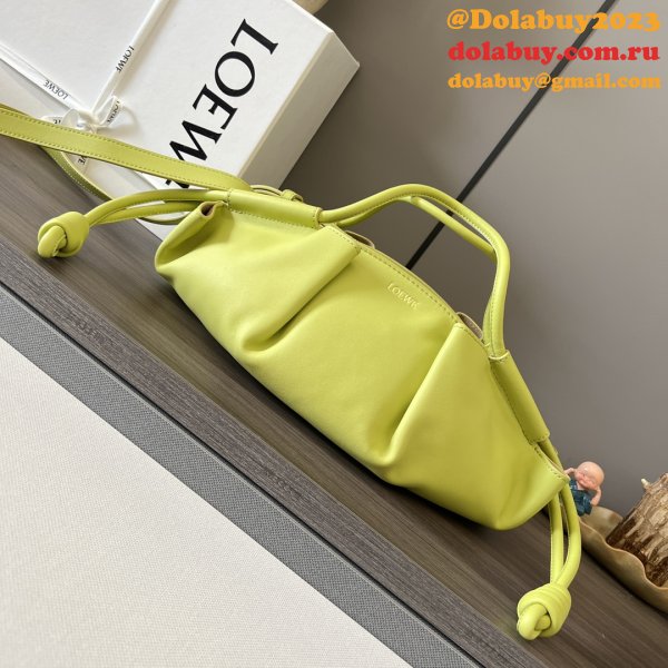 Top Quality Paseo Dumpling Buns small Nappa leather BAG