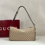 Gucci 862530/860787  Best Half Horsebit Leather Shoulder Bag