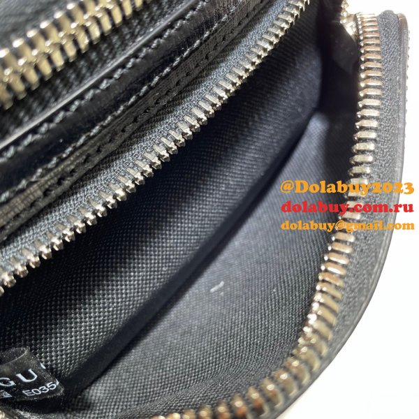 Top Quality Gucci Belt bag with Interlocking G 682933 black GG Supreme