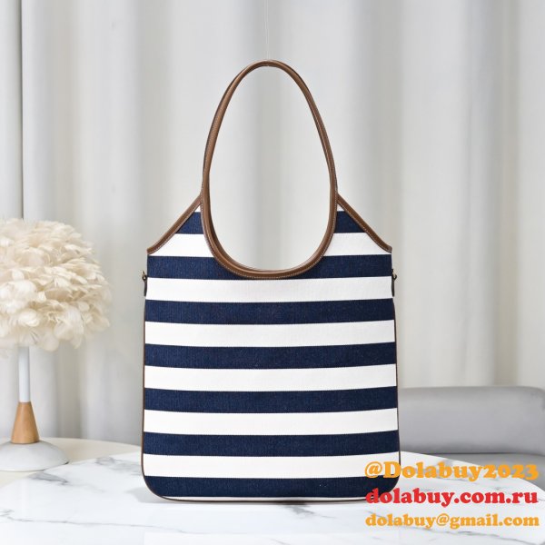 Miu Miu IVY Canvas And Leather Bag 5BG231