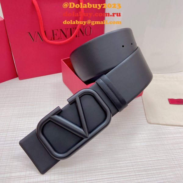 Wholesale Replica Valentino Black/Red Belts