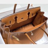 Hermes Birkin 35cm Togo leather Handbags Golden-Brown