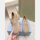 Prada suede women loafers