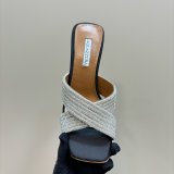 Wholesale AQUAZZURA 1:1 Mirror Rhinestone High-heeled Sandals