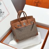 Luxury Hermes Birkin handmade Stiching Handbags Swift Leather 25CM