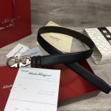 Ferragamo Belts Perfect High Quality Replica 35 mm Black