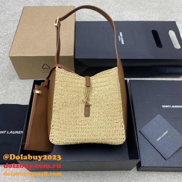 Best Saint Laurent LE 5A 7 SOFT 713938 Raffia Bag