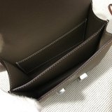 Hermes Constance Bag 18cm Epsom Leather Dark grey