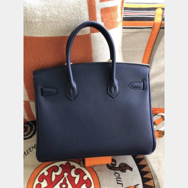 Hermes Birkin Epsom leather Handbags Dark blue