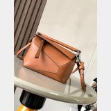 Best Loewe Mini Puzzle Calf Leather Handbag 18cm