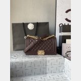 Top Replica CC Le Boy Flap Bag caviar leather 25CM