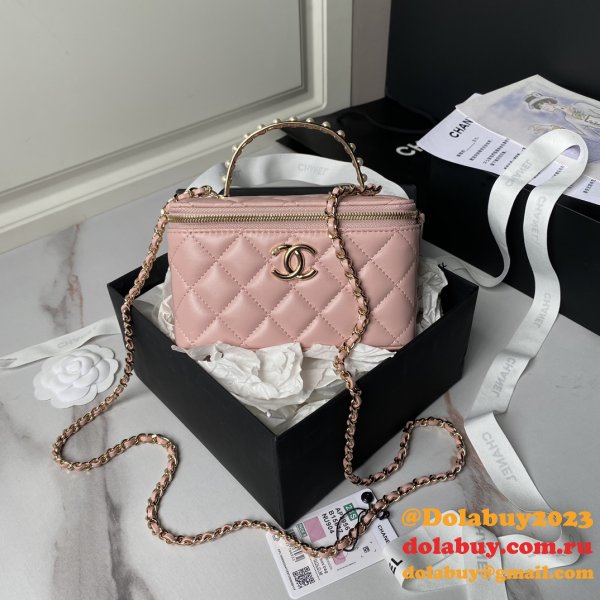 Best AP3956 Vanity Shoulder 1:1 Mirror Luxury Fake Bags