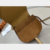 Marcie saddle bag in suede leather