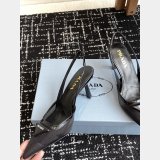 Prada 1:1 Mirror Mesh Fabric Slingback Pumps