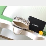 Top Clutch With Chain AP4986 Printed Fabric & Gold-tone Metal Bag