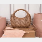 MIU MIU Wander matelasse nappa leather hobo bag 25CM
