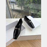 Saint Laurent Paris flat leather loafers