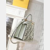 Best Fendi Peekaboo I See U Petite Calf leather Bag