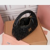 MIU MIU Wander matelasse nappa leather hobo bag 25CM