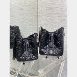 Christian Dior D-Motion Bucket 1025 & 1026 Silver/Gold Bag