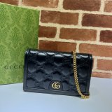 Gucci Our Replica Designer 723787 GG Matelassé Chain Wallet