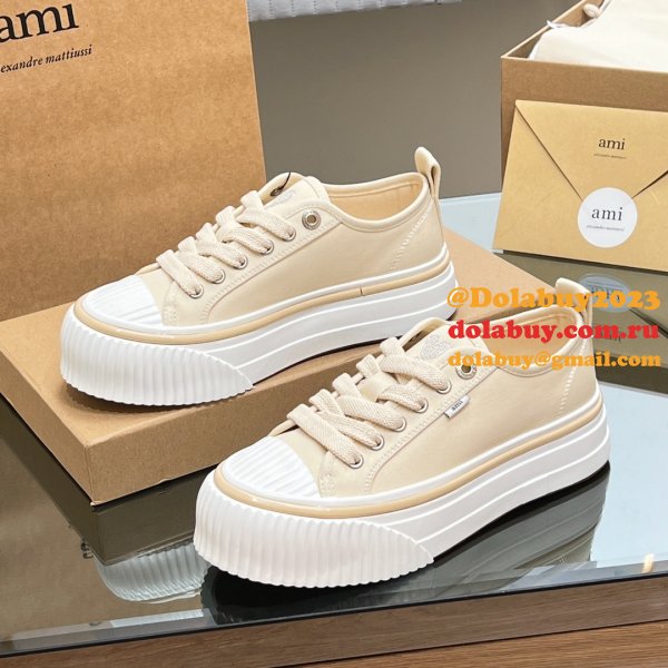 Ami Paris High Quality Platform Tpu Canvas Replica Shoes