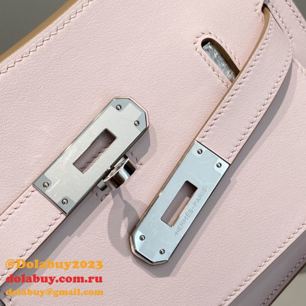 Luxury hermes jypsiere mini calf leather bag