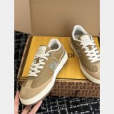 Fendi Match Suede Sneakers