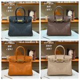 Hermes birkin 30cm calf Leather ostrich Vein bag