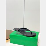 BOTTEGA VENETA Sampieri Thong logo-embossed leather-trimmed rubber sandals