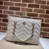 Tote GG Marmont White/Black 779724 Gucci Replica Bag