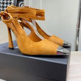 SAINT LAURENT HIGH HEEL 2023 BLACK/CAMEL