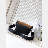 Small Flex messenger in canvas and suede