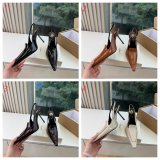 VOLTAIRE slingback pumps in glazed leather