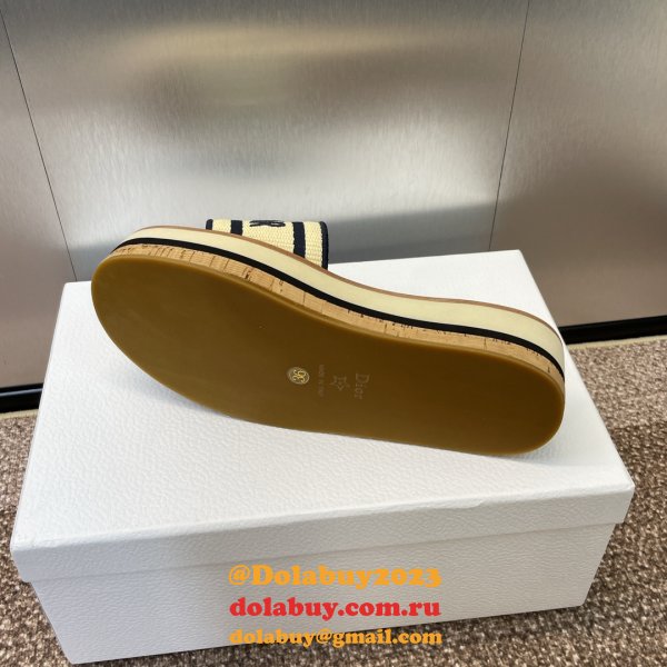 Designer Dior Dway Platform Slide