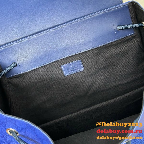 Top Quality 792080 Gucci Chroma Large Backpack Gradient Blue Bag
